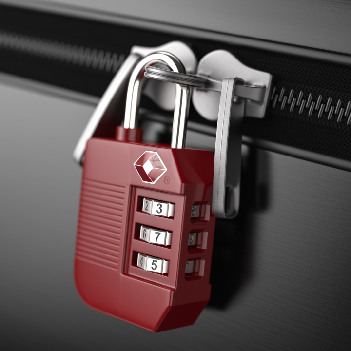 Red TSA Padlock