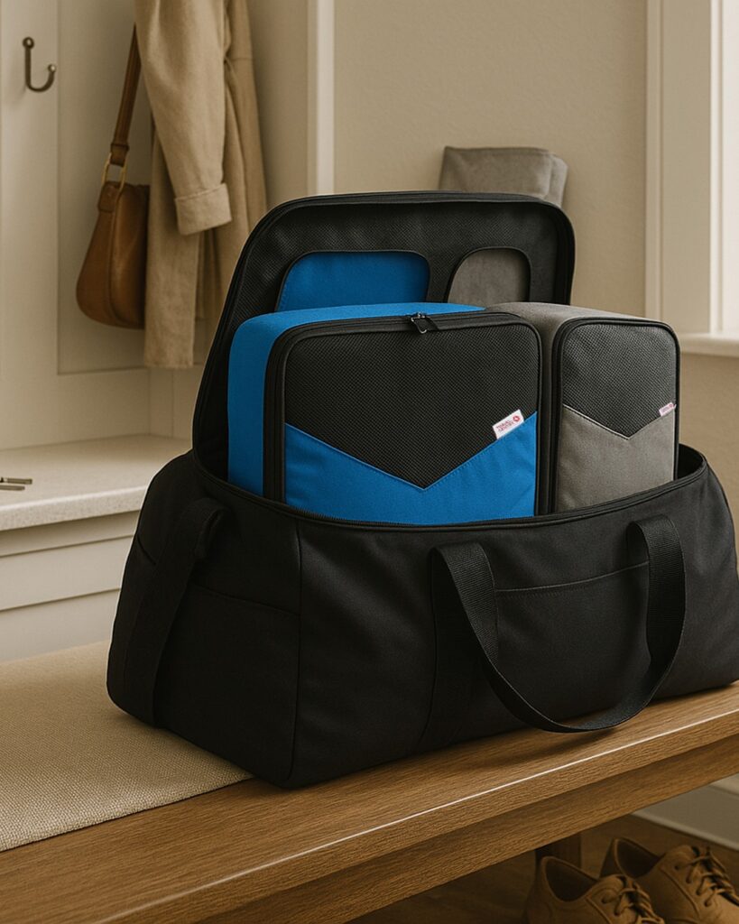 Travel Sentry | How to Use Packing Cubes (Beyond Just Travel) Packing cubes in a bag ready for a trip away
